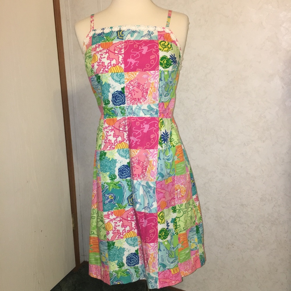 Lilly Pulitzer Patchwork Dress - Size 8